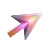 Dinero MX 28 icono 3d de una flecha puntero de interface de com 1